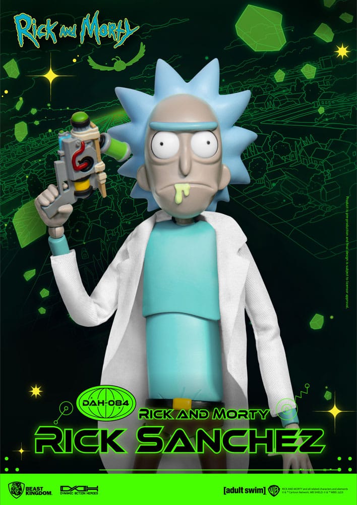 Rick og Morty Dynamic 8ction Heroes Action Figur 1/9 Rick Sanchez 23 cm