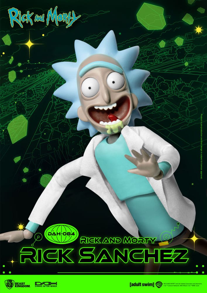 Rick og Morty Dynamic 8ction Heroes Action Figur 1/9 Rick Sanchez 23 cm