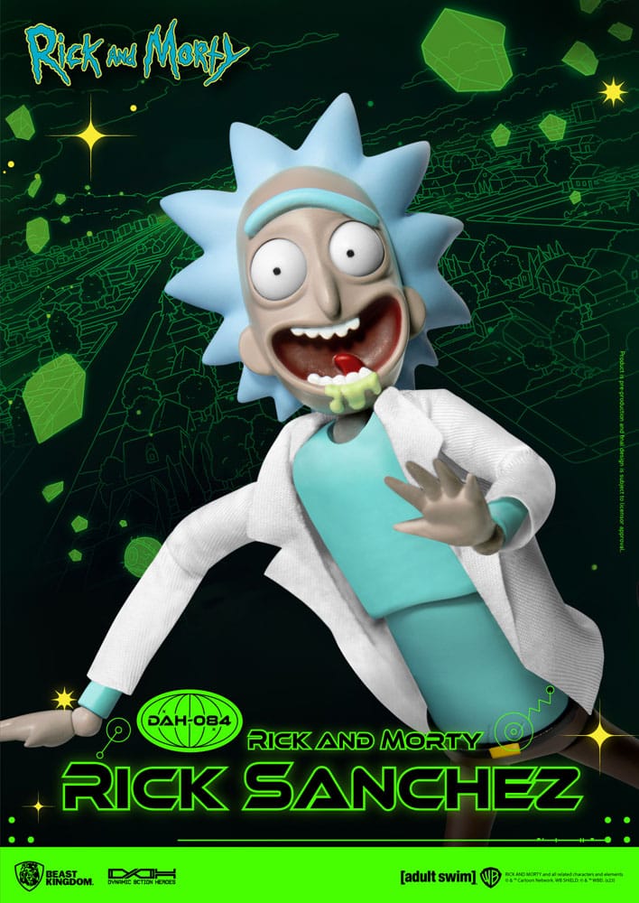 Rick en Morty Dynamic 8ction Heroes Action Figuur 1/9 Rick Sanchez 23 cm