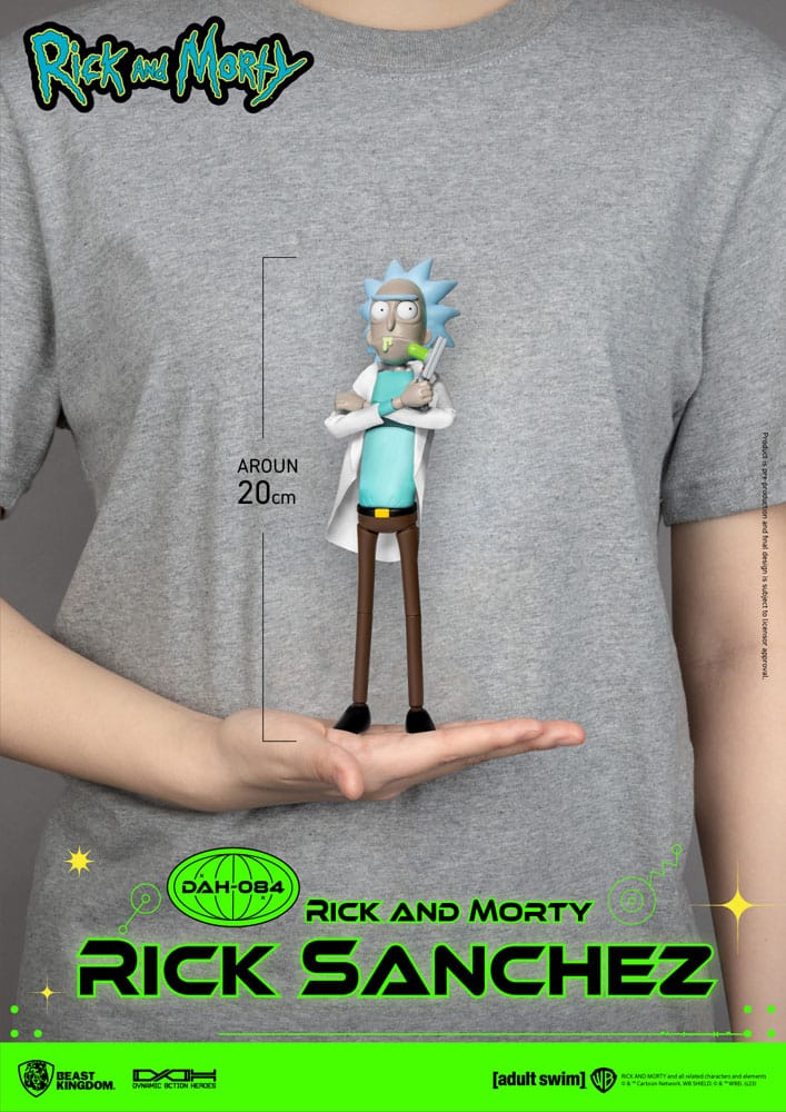 Rick en Morty Dynamic 8ction Heroes Action Figuur 1/9 Rick Sanchez 23 cm