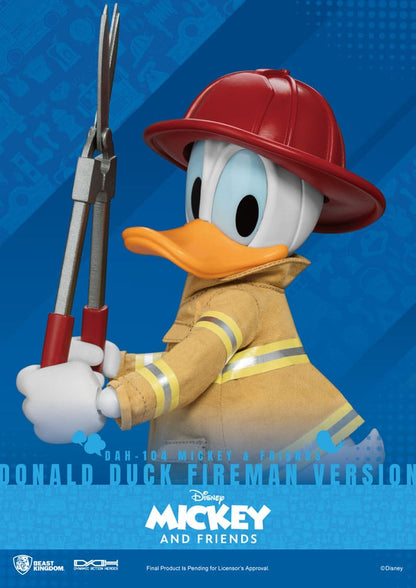 Mickey & Friends Dinamik 8 Kontrat Kahramanları Aksiyon Şekil 1/9 Donald Duck İtfaiyeci Ver. 24 cm