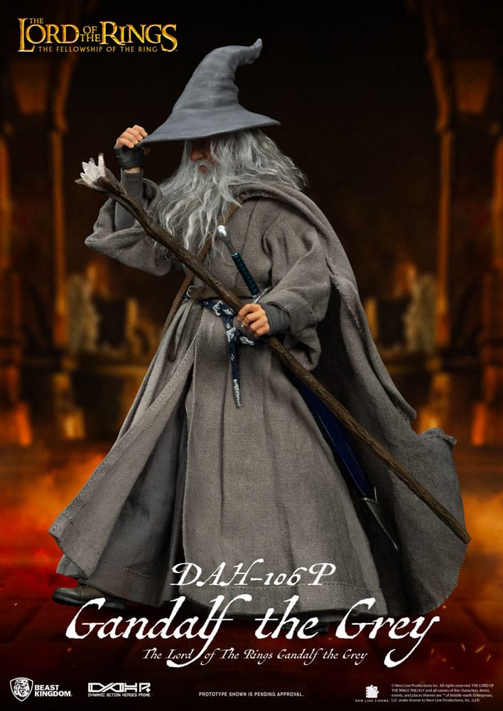 Lord of the Rings Dynamic 8ction Heroes Action Figur 1/9 Gandalf The Grey 21 cm
