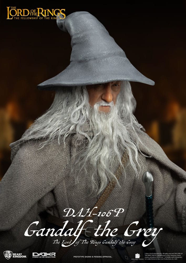 Lord of the Rings Dynamic 8ction Heroes Action Figuur 1/9 Gandalf The Gray 21 cm