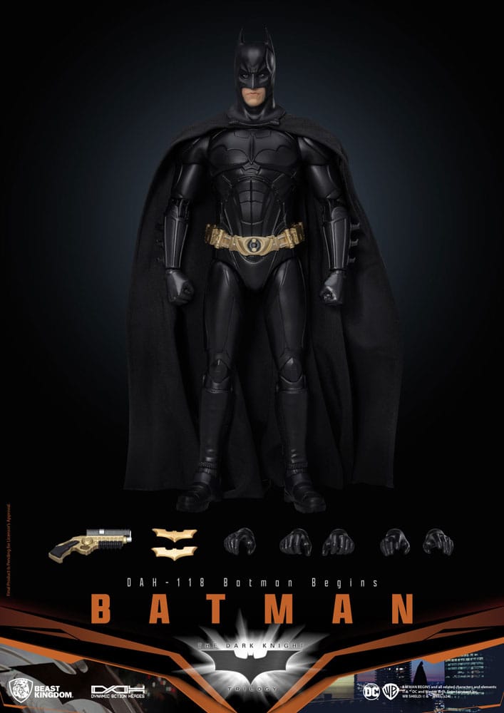 DC Comics Dynamic 8ction Heroes Action Figur 1/9 Batman (Batman begynder) 21 cm