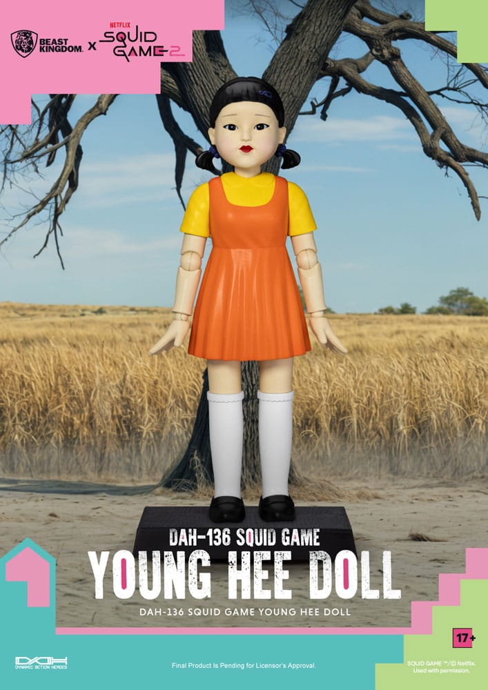 Squid Game Action Figur med Lyd Young Hee Doll 30 cm