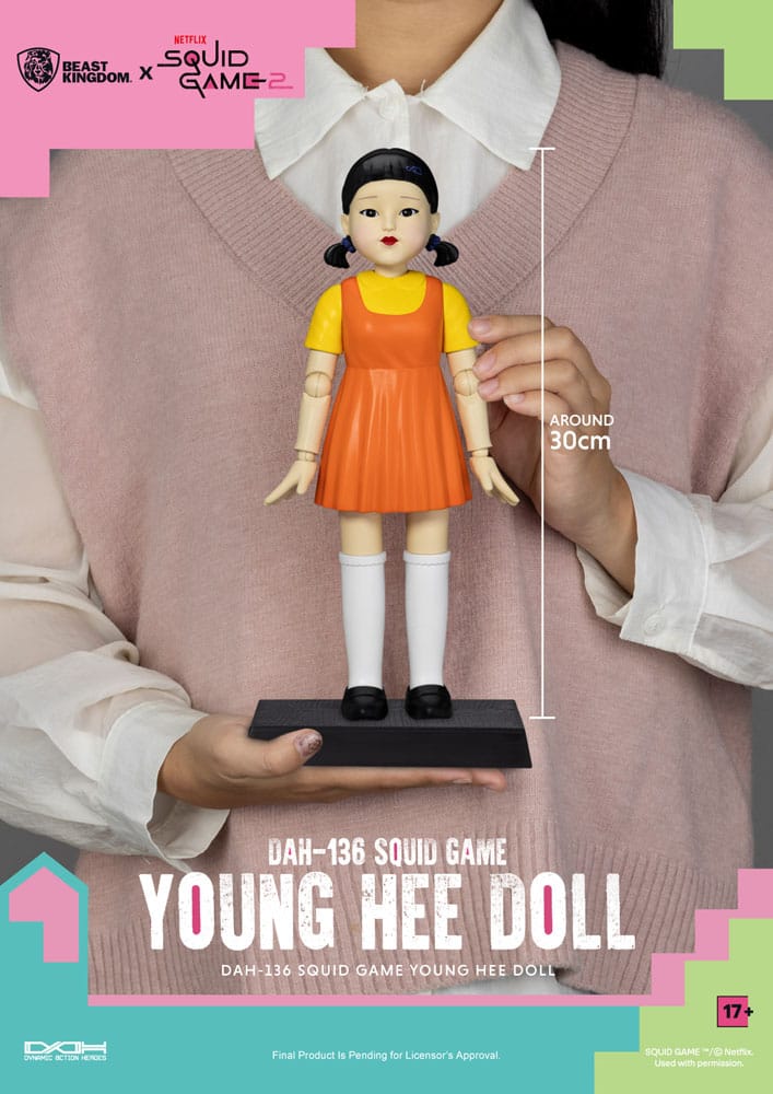 Squid Game Action Figur med Lyd Young Hee Doll 30 cm