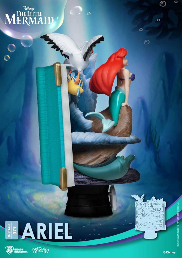 Disney Story Book Series D-Stage Pvc Diorama Ariel 15 cm