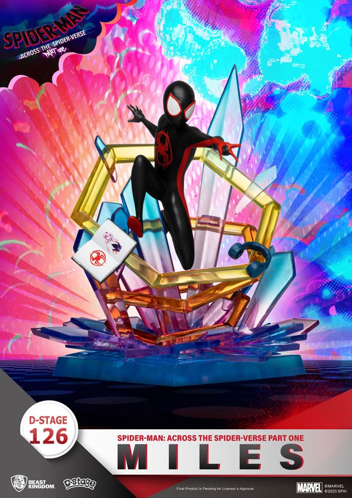 Marvel D-Stage PVC Diorama Spider-Man: a través de la Spider-verse Parte de una milla de 15 cm