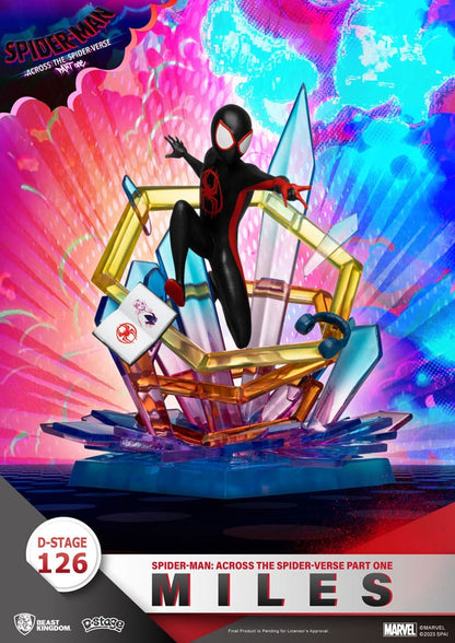 Marvel D-Stage PVC Diorama Spider-Man: a través de la Spider-verse Parte de una milla de 15 cm