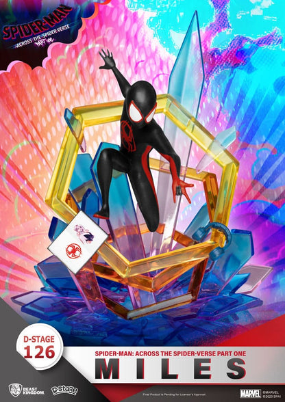 Marvel D-Stage PVC Diorama Spider-Man: a través de la Spider-verse Parte de una milla de 15 cm