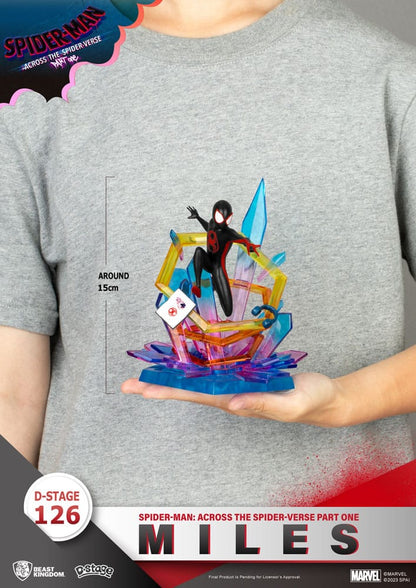 Marvel D-Stage PVC Diorama Spider-Man: a través de la Spider-verse Parte de una milla de 15 cm