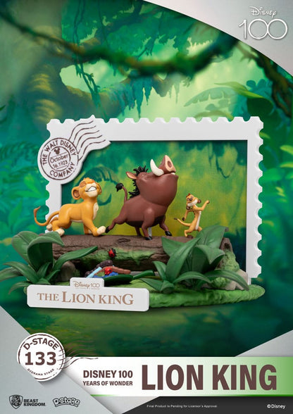 Disney 100 anni di Wonder D-Stage Pvc diorama Lion King 10 cm