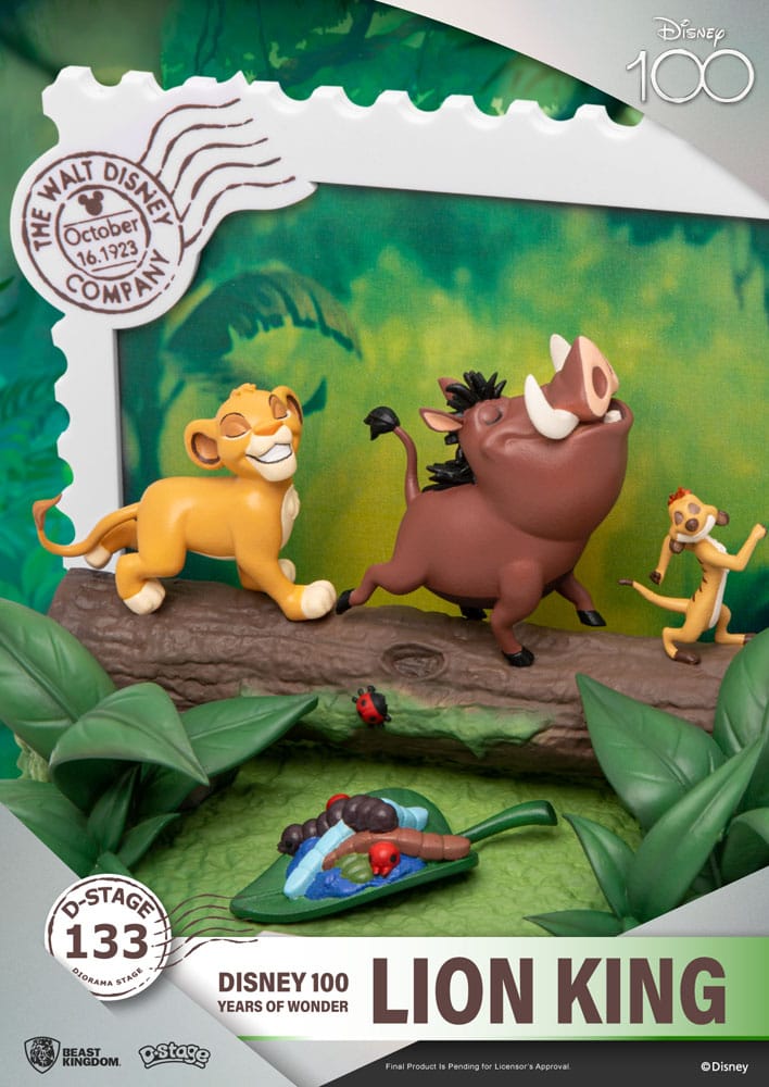 Disney 100 anni di Wonder D-Stage Pvc diorama Lion King 10 cm