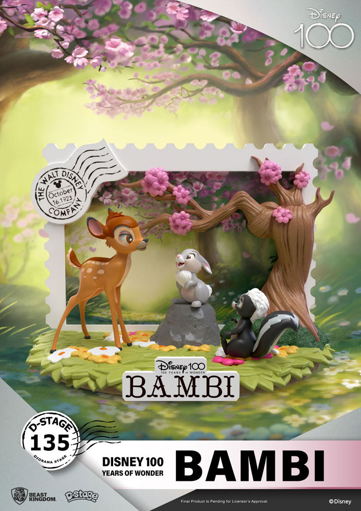 Disney 100. Jubiläum D-Stufe PVC Diorama Bambi 12 cm