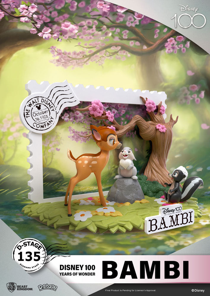 Disney 100. Jubiläum D-Stufe PVC Diorama Bambi 12 cm