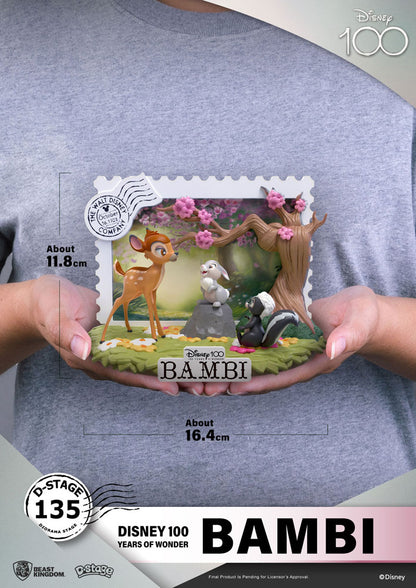 Disney 100. Jubiläum D-Stufe PVC Diorama Bambi 12 cm