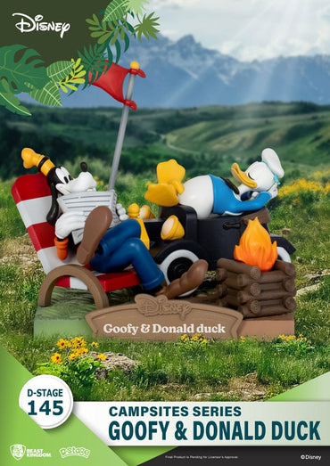 Disney: Campsites Series - Goofy & Donald Duck PVC Diorama