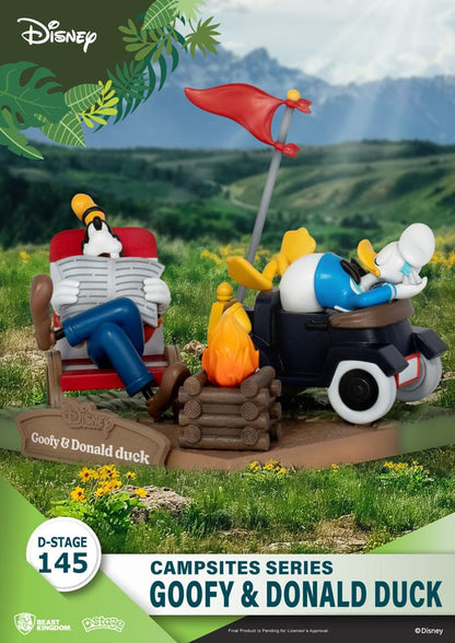 Disney: Campsites Series - Goofy & Donald Duck PVC Diorama