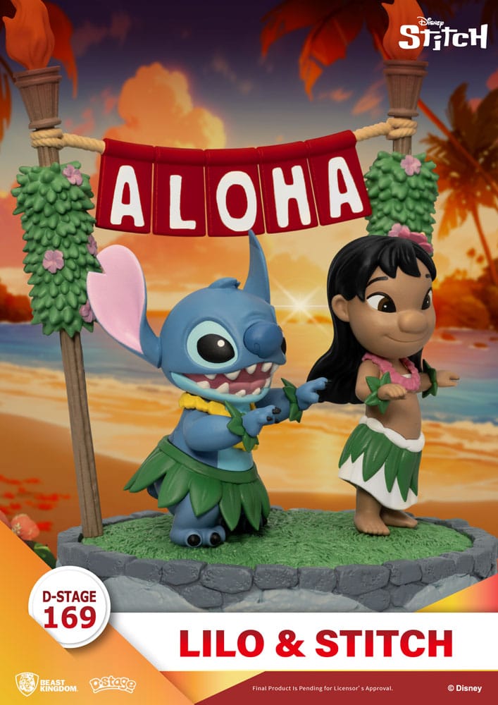 Lilo & Stitch D-Stage Pvc diorama Lilo & Stitch 16 cm