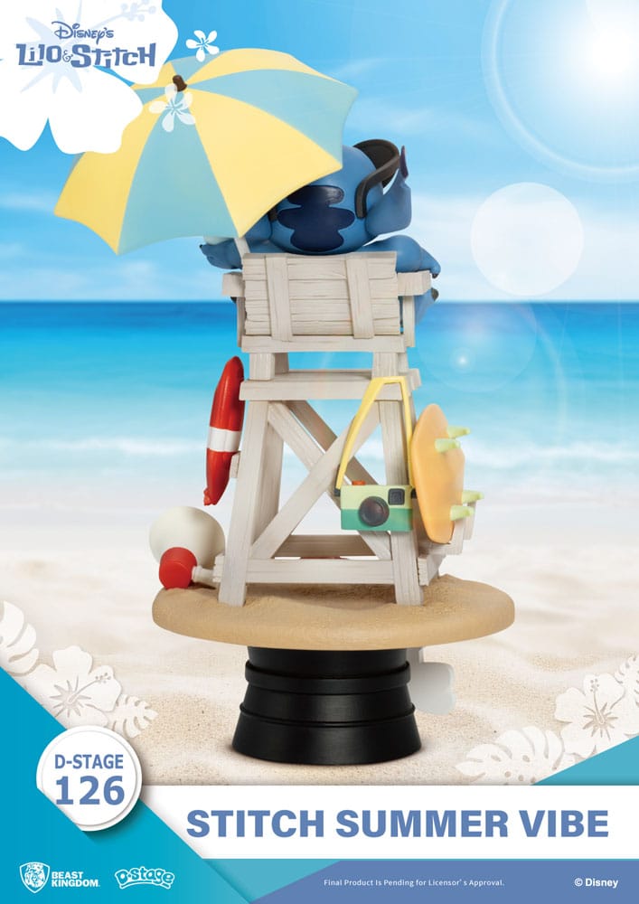 Disney D-Stage PVC Diorama Stitch Summer Vibe 16 cm