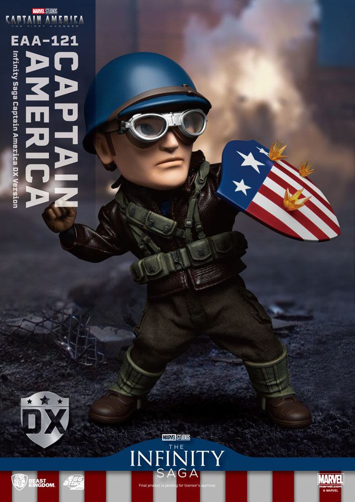 Captain America: The First Avenger Egg Attack Action Figure Captain America DX Versione 17 cm