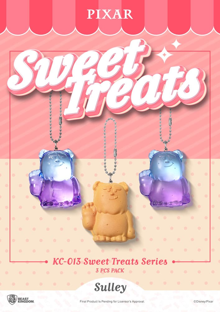 PIXAR Sweet Treats Serie Torchia da 3 pacchetti 4 cm