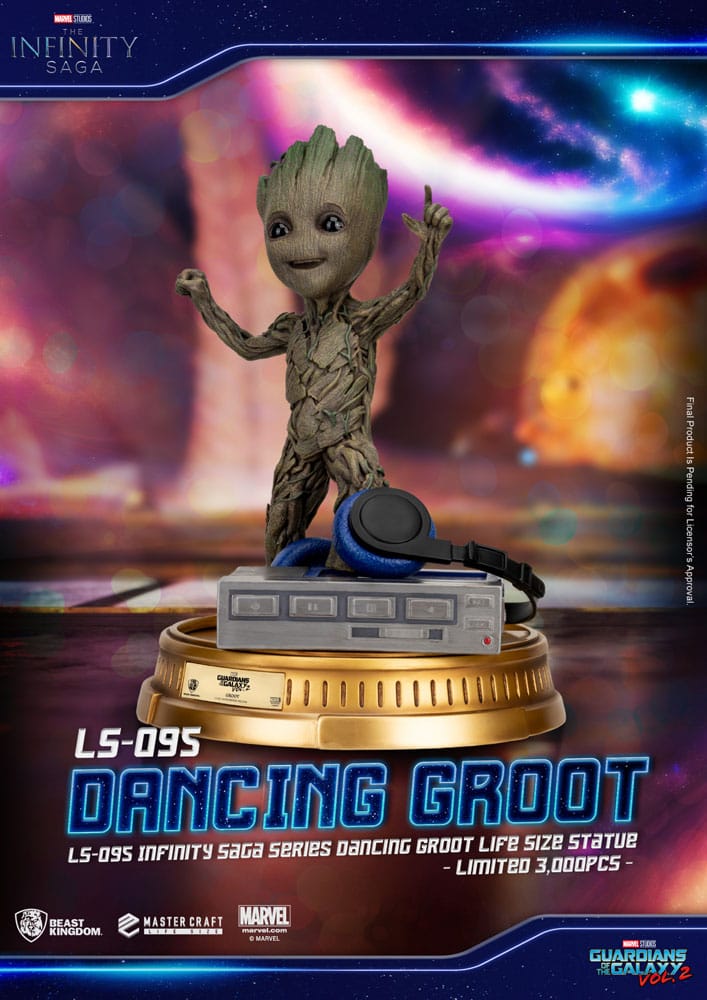 Guardians of the Galaxy 2 Life-Size Statue Dancing Groot heo EU Exclusive 32 cm