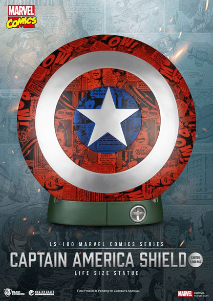 Marvel Comics PVC Captain America Shield lebensgroße Statue 64 cm