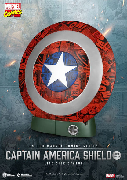 Marvel Comics PVC Captain America Shield lebensgroße Statue 64 cm