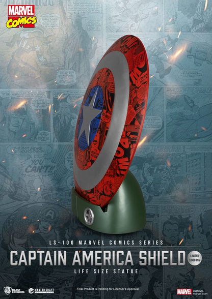 Marvel Comics PVC Captain America Shield lebensgroße Statue 64 cm