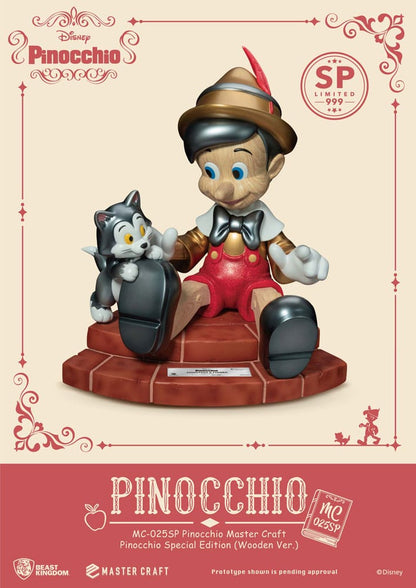 Disney Master Craft Statue Pinocchio hölzern ver. Sonderausgabe 27 cm