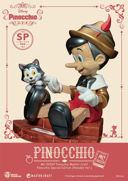 Disney Master Craft Statue Pinocchio hölzern ver. Sonderausgabe 27 cm