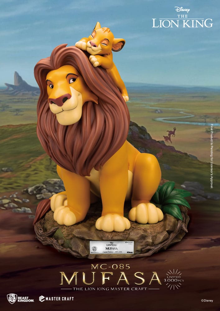 Disney Master Craft Statue Die Löwenkönig Mufasa 36 cm