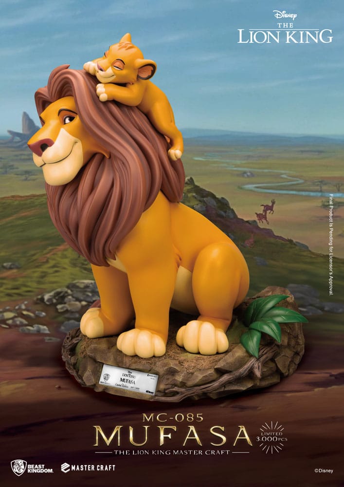 Disney Master Craft Statue Die Löwenkönig Mufasa 36 cm