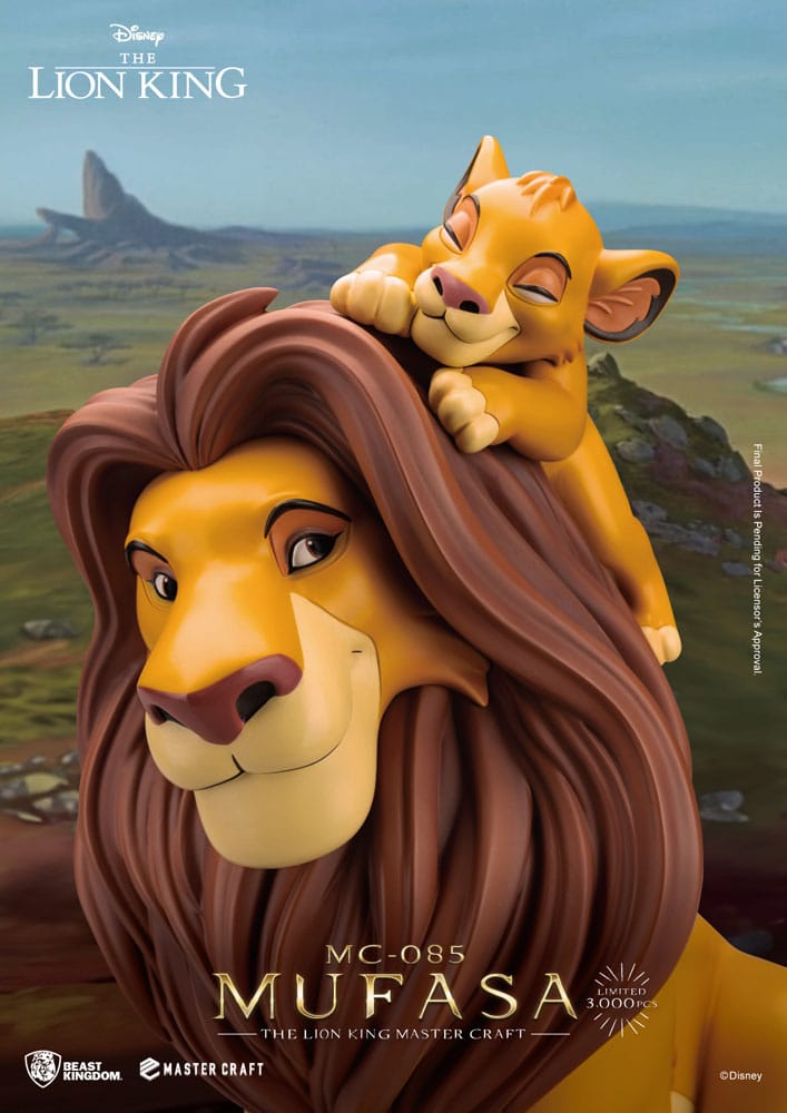 Disney Master Craft Statue Die Löwenkönig Mufasa 36 cm