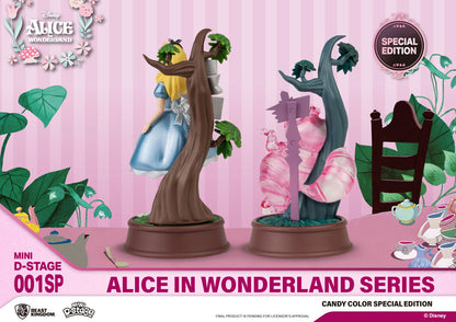 Alice in Wonderland Mini Diorama Stage Statues 2-pack Candy Color Special Edition 10 cm