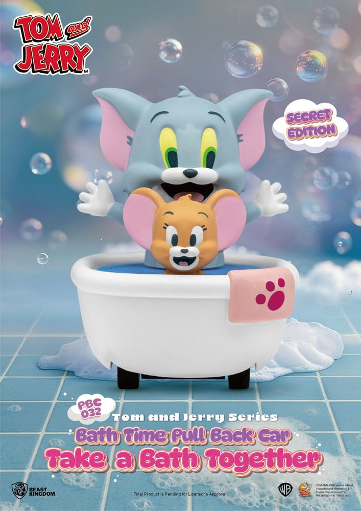 Tom & Jerry Pull Back Cars L'heure du bain Boîte aveugle 6-Pack