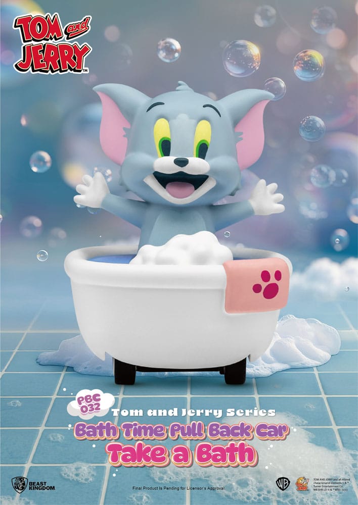 Tom & Jerry Pull Back Cars L'heure du bain Boîte aveugle 6-Pack