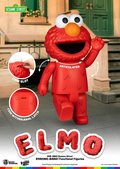 Sesame Street Syaking Bang Vinyl kasica prasica Elmo 47 cm