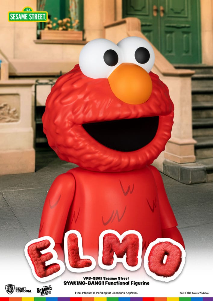 Sesame Street Syaking Bang Vinyl kasica prasica Elmo 47 cm