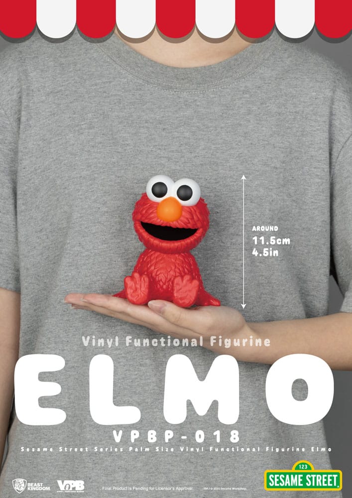 Sesamstraße Sparschwein Vinyl Elmo 12 cm