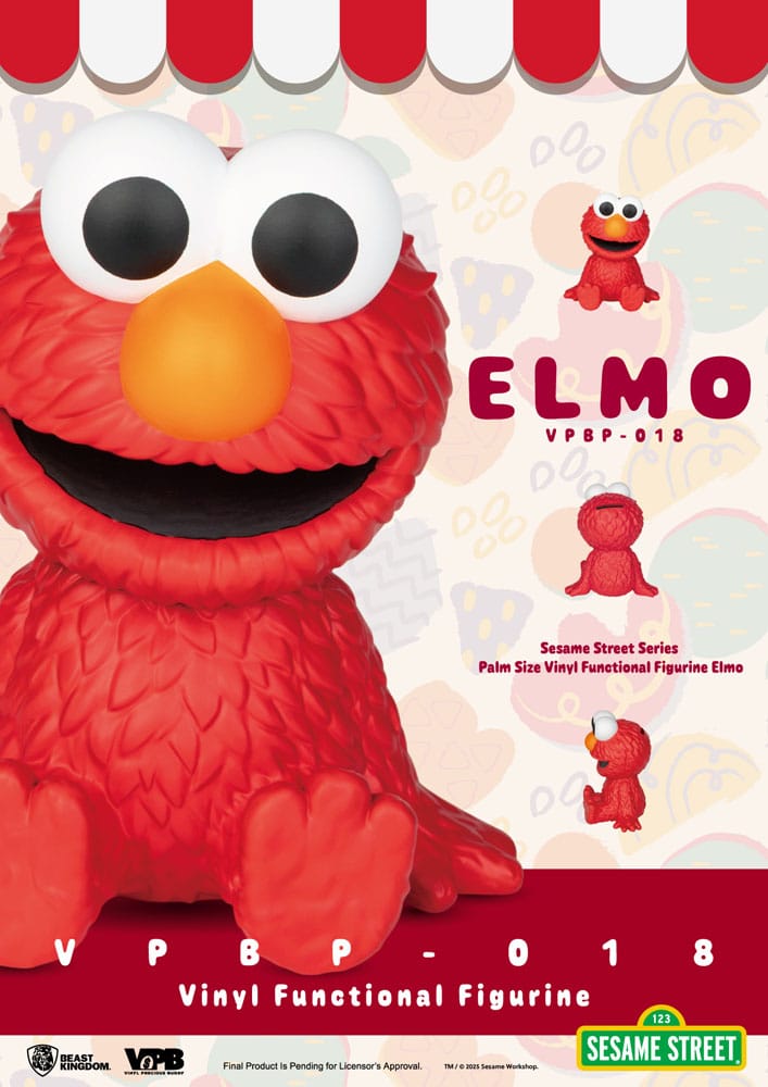 Sesamstraße Sparschwein Vinyl Elmo 12 cm