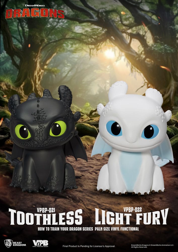 Hur man tränar din drak Piggy Vinyl Bank Light Fury 12 cm