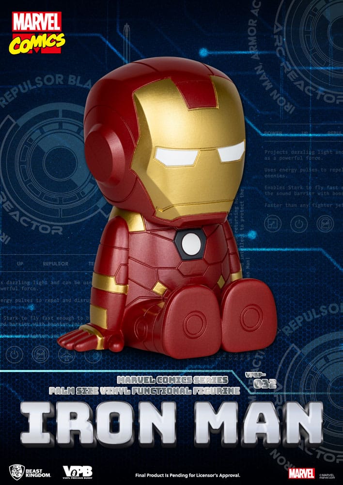 Salvadanaio in vinile classico Marvel Comics Iron-man 12 cm
