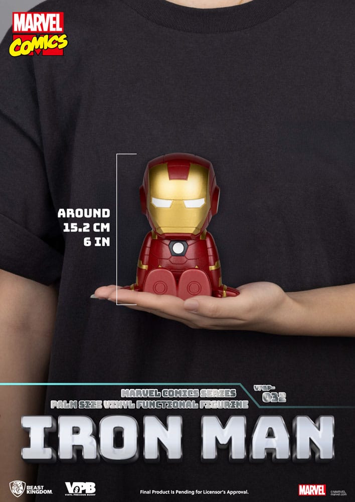 Salvadanaio in vinile classico Marvel Comics Iron-man 12 cm