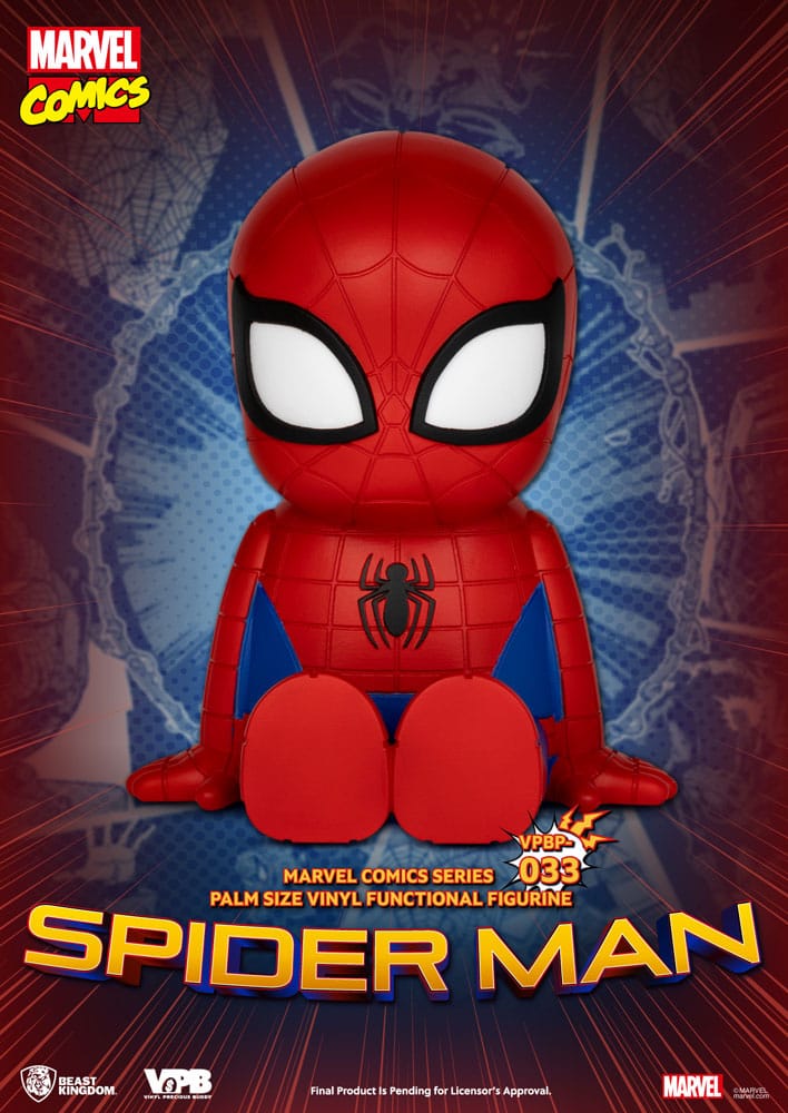 Hucha Vinilo Clásico Marvel Comics Spiderman 12 cm