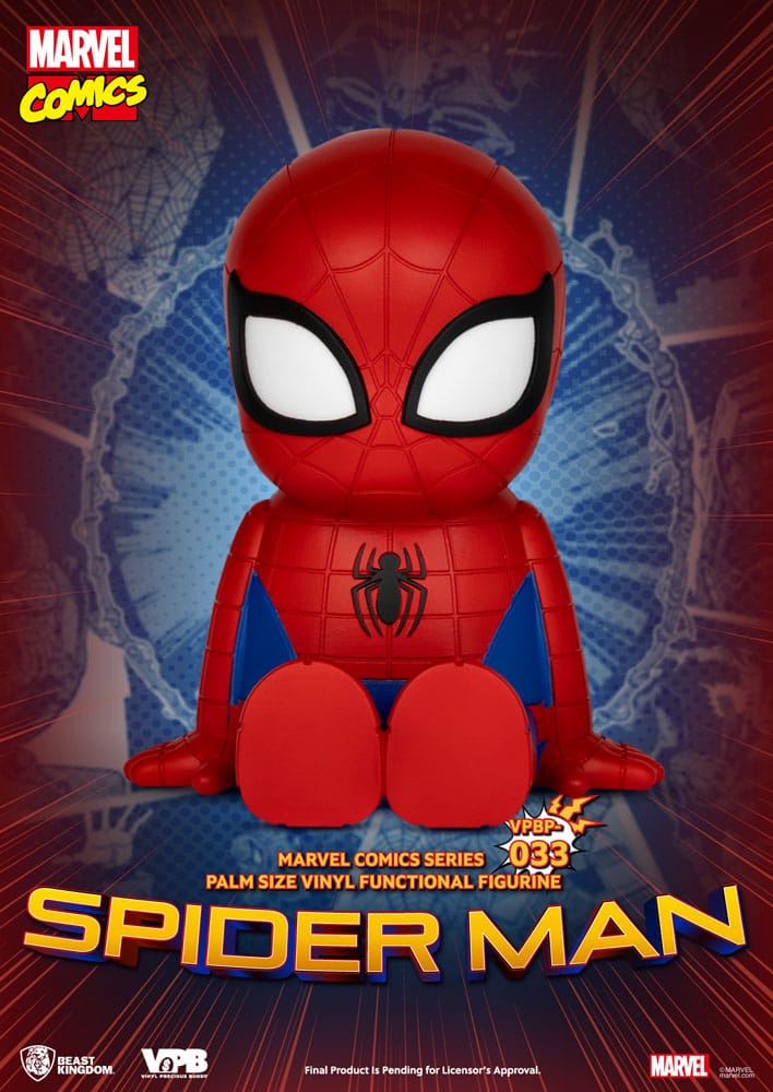 Hucha Vinilo Clásico Marvel Comics Spiderman 12 cm