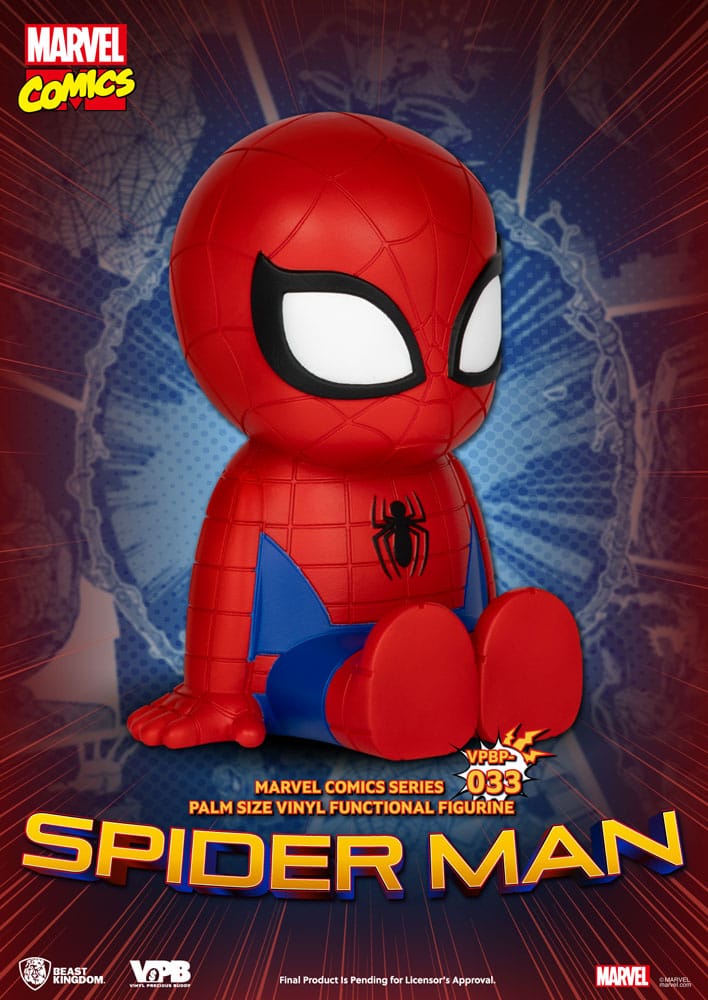 Hucha Vinilo Clásico Marvel Comics Spiderman 12 cm