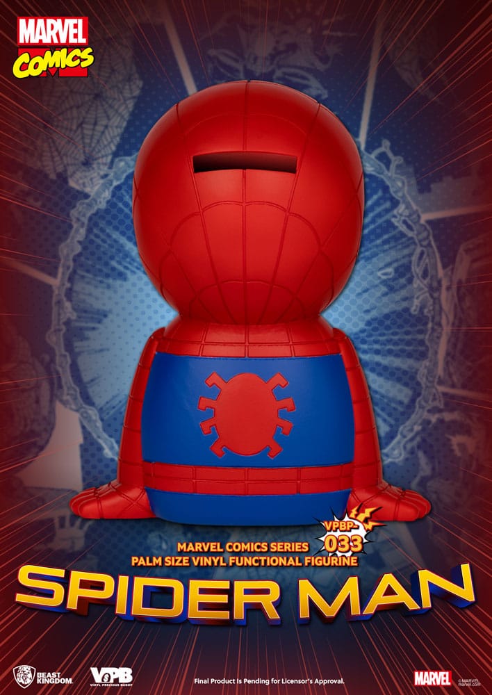 Tirelire en vinyle classique Marvel Comics Spiderman 12 cm