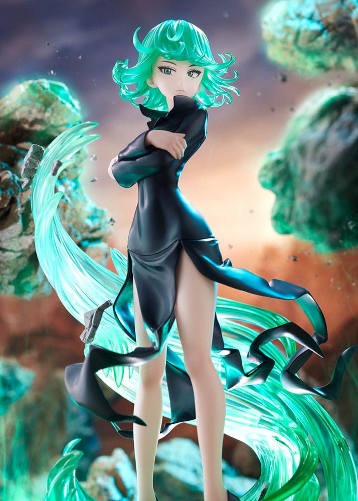 Une statue Pvc de Punch Man 1/7 terrible tornade 24 cm